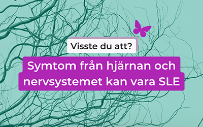 Symtom från hjärnan och nervsystemet kan vara SLE